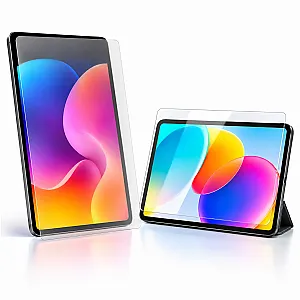 Priehľadné ochranné fólie umiestnené nad displejmi dvoch tabletov