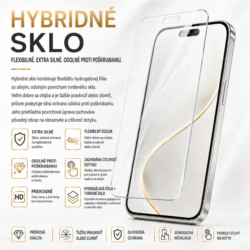 Samsung Galaxy F07 - Hybridné ochranné sklo