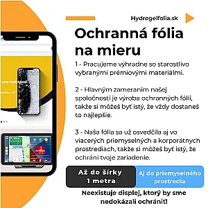 Hydrogélová ochranná fólia na mieru